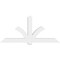 Ekena Millwork Redmond Architectural Grade PVC Gable Bracket, 84"W x 38 1/2"H x 6"D x 6"F, 11/12 Pitch GBP084X39X0606RED00 - alternate 5